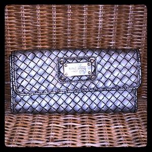 Nine West silver weaved wallet